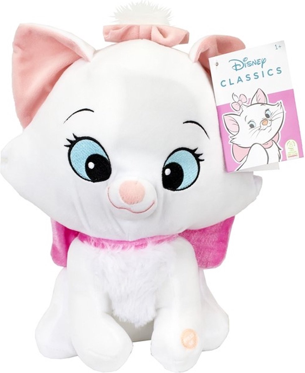 Marie met Geluid Disney Pluche Knuffel 30 cm [Disney Plush Toy | Speelgoed Knuffeldier Knuffelpop voor kinderen jongens meisjes | Kat Kitten}